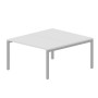 Polo PEN2TS148 BLAL (Белый/Алюминий) Составной стол на 2 рабочих места