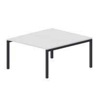 Polo PEN2TS148 BLAN (Белый/Антрацит) Составной стол на 2 рабочих места