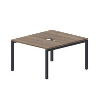 Polo PEN2TV127 WNAN (Орех/Антрацит) Составной стол на 2 рабочих места, 2 эргономичных выреза