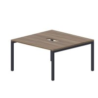 Polo PEN2TV147 WNAN (Орех/Антрацит) Составной стол на 2 рабочих места, 2 эргономичных выреза