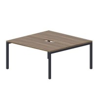 Polo PEN2TV168 WNAN (Орех/Антрацит) Составной стол на 2 рабочих места, 2 эргономичных выреза