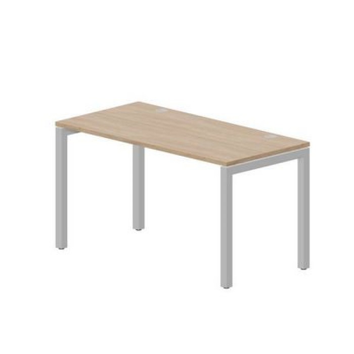 Поло PENG147 OWAL (Светлый дуб/Алюминий) Стол, 2 громмета