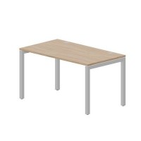 Polo PENG148 OWAL (Светлый дуб/Алюминий) Стол, 2 громмета