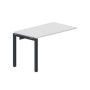 Polo PENPG127 BLAN (Белый/Антрацит) Стол приставной, 2 громмета