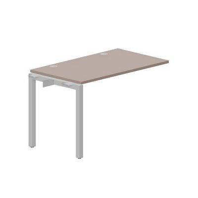 Polo PENPG127 TRAL (Тортора/Алюминий) Стол приставной, 2 громмета