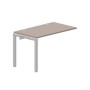 Polo PENPG127 TRAL (Тортора/Алюминий) Стол приставной, 2 громмета