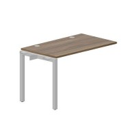 Polo PENPG127 WNAL (Орех/Алюминий) Стол приставной, 2 громмета