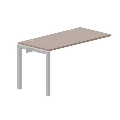 Polo PENPG147 TRAL (Тортора/Алюминий) Стол приставной, 2 громмета