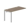 Polo PENPG147 WNAL (Орех/Алюминий) Стол приставной, 2 громмета