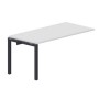 Polo PENPG168 BLAN (Белый/Антрацит) Стол приставной, 2 громмета