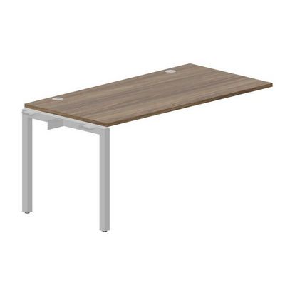 Polo PENPG168 WNAL (Орех/Алюминий) Стол приставной, 2 громмета