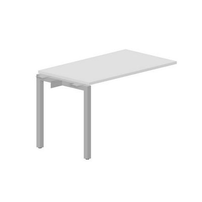 Polo PENPS127 BLAL (Белый/Алюминий) Стол приставной