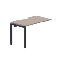 Polo PENPV127 TRAN (Тортора/Антрацит) Стол приставной, с эргономичным вырезом