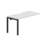 Polo PENPV147 BLAN (Белый/Антрацит) Стол приставной, с эргономичным вырезом