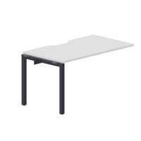 Polo PENPV148 BLAN (Белый/Антрацит) Стол приставной, с эргономичным вырезом