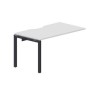 Polo PENPV148 BLAN (Белый/Антрацит) Стол приставной, с эргономичным вырезом