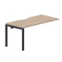 Polo PENPV168 OWAN (Светлый дуб/Антрацит) Стол приставной, с эргономичным вырезом
