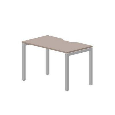 Polo PENV127 TRAL (Тортора/Алюминий) Стол с эргономичным вырезом
