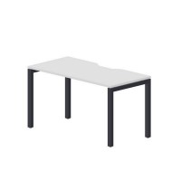 Polo PENV147 BLAN (Белый/Антрацит) Стол с эргономичным вырезом