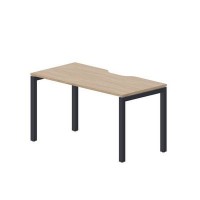 Polo PENV147 OWAN (Светлый дуб/Антрацит) Стол с эргономичным вырезом