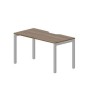 Polo PENV147 WNAL (Орех/Алюминий) Стол с эргономичным вырезом