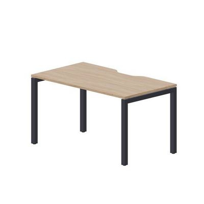 Polo PENV148 OWAN (Светлый дуб/Антрацит) Стол с эргономичным вырезом