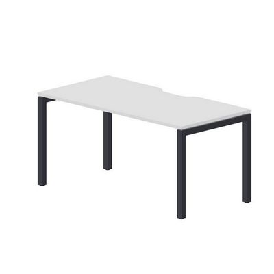 Polo PENV168 BLAN (Белый/Антрацит) Стол с эргономичным вырезом