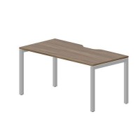 Polo PENV168 WNAL (Орех/Алюминий) Стол с эргономичным вырезом