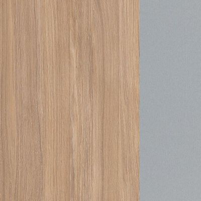 Ray RY2TG128 OWTI (Светлый дуб/Титан) Составной стол на 2 рабочих места, 4 громмета