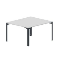 Ray RY2TG127 BLAN (Белый/Антрацит) Составной стол на 2 рабочих места, 4 громмета