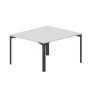 Ray RY2TG127 BLAN (Белый/Антрацит) Составной стол на 2 рабочих места, 4 громмета