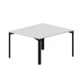 Ray RY2TG127 BLNR (Белый/Черный) Составной стол на 2 рабочих места, 4 громмета