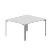 Ray RY2TG127 BLTI (Белый/Титан) Составной стол на 2 рабочих места, 4 громмета