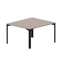 Ray RY2TG127 TRNR (Тортора/Черный) Составной стол на 2 рабочих места, 4 громмета