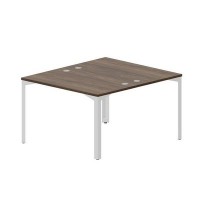 Ray RY2TG127 WNBL (Орех/Белый) Составной стол на 2 рабочих места, 4 громмета