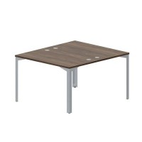 Ray RY2TG127 WNTI (Орех/Титан) Составной стол на 2 рабочих места, 4 громмета
