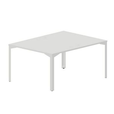 Ray RY2TG128 BLBL (Белый/Белый) Составной стол на 2 рабочих места, 4 громмета