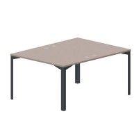 Ray RY2TG128 TRAN (Тортора/Антрацит) Составной стол на 2 рабочих места, 4 громмета