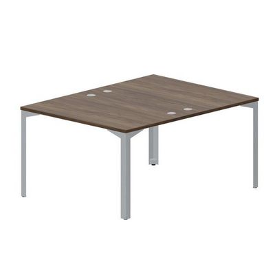 Ray RY2TG128 WNTI (Орех/Титан) Составной стол на 2 рабочих места, 4 громмета