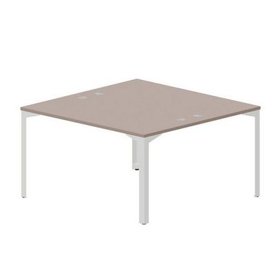 Ray RY2TG147 TRBL (Тортора/Белый) Составной стол на 2 рабочих места, 4 громмета