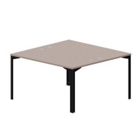 Ray RY2TG147 TRNR (Тортора/Черный) Составной стол на 2 рабочих места, 4 громмета