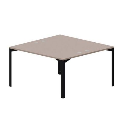 Ray RY2TG147 TRNR (Тортора/Черный) Составной стол на 2 рабочих места, 4 громмета