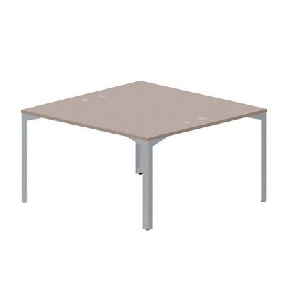 Ray RY2TG147 TRTI (Тортора/Титан) Составной стол на 2 рабочих места, 4 громмета