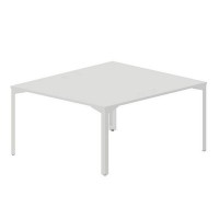 Ray RY2TG148 BLBL (Белый/Белый) Составной стол на 2 рабочих места, 4 громмета
