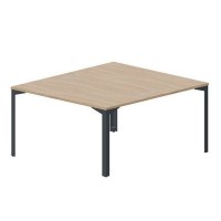 Ray RY2TG148 OWAN (Светлый дуб/Антрацит) Составной стол на 2 рабочих места, 4 громмета