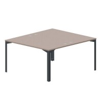 Ray RY2TG148 TRAN (Тортора/Антрацит) Составной стол на 2 рабочих места, 4 громмета