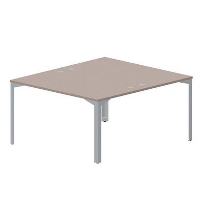 Ray RY2TG148 TRTI (Тортора/Титан) Составной стол на 2 рабочих места, 4 громмета