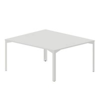 Ray RY2TG167 BLBL (Белый/Белый) Составной стол на 2 рабочих места, 4 громмета