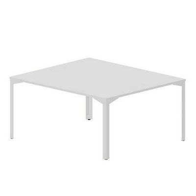 Ray RY2TG167 BLBL (Белый/Белый) Составной стол на 2 рабочих места, 4 громмета