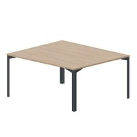 Ray RY2TG167 OWAN (Светлый дуб/Антрацит) Составной стол на 2 рабочих места, 4 громмета